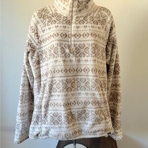 Eddie Bauer Cream Fleece Jacket